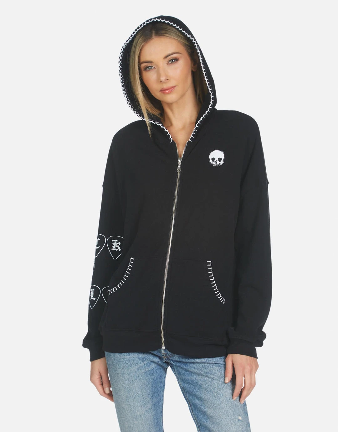 Lauren Moshi Hoodies Koa Music Skull