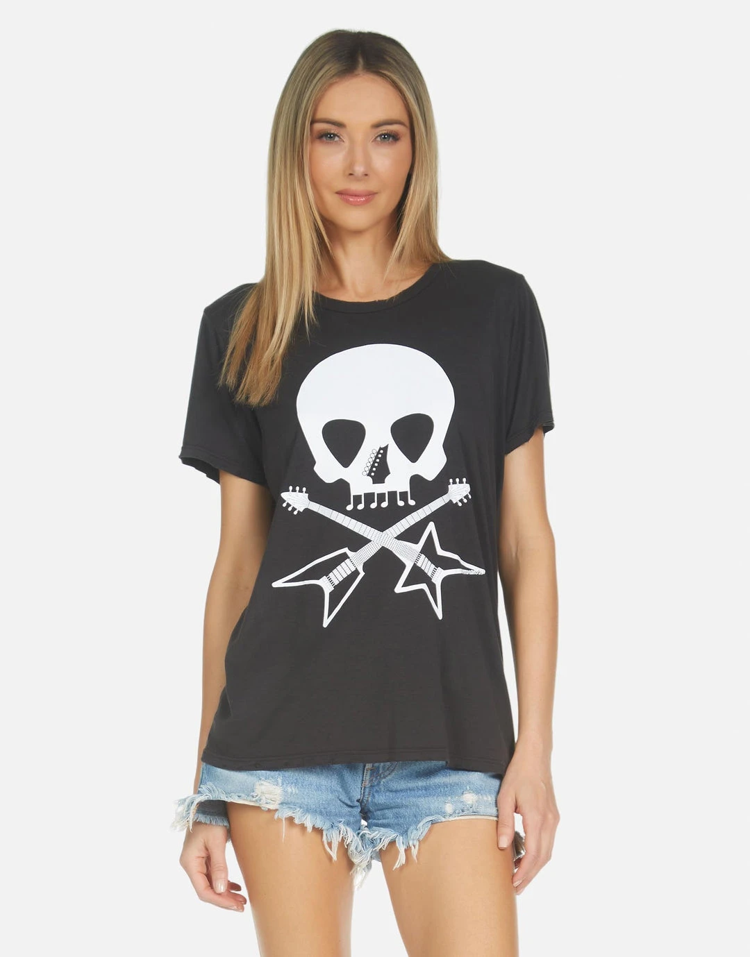 Lauren Moshi Wolf Music Skull Short Sleeve