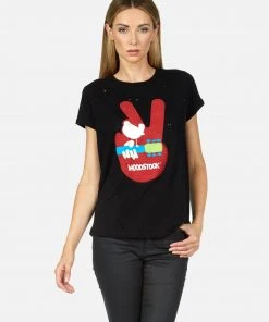 Lauren Moshi X Woodstock Bess Woodstock Peace Short Sleeve