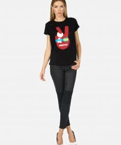 Lauren Moshi X Woodstock Bess Woodstock Peace Short Sleeve