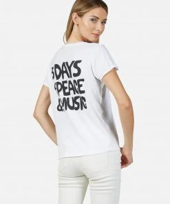 Lauren Moshi X Woodstock Edda Woodstock Peace Short Sleeve