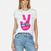 Lauren Moshi X Woodstock Wolf Woodstock Peace Short Sleeve