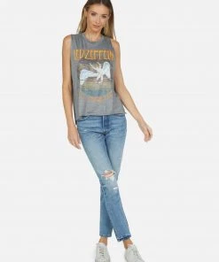 Lauren Moshi X Led Zeppelin Kinzington Led Zeppelin Tops
