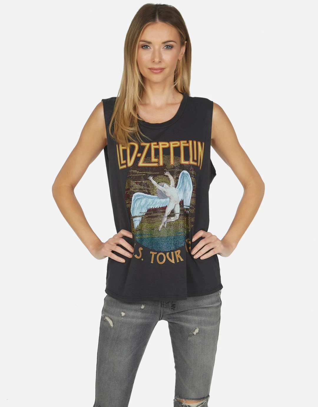 Lauren Moshi X Led Zeppelin Tops Kel Led Zeppelin