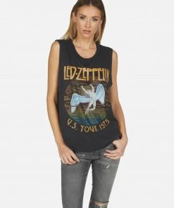 Lauren Moshi X Led Zeppelin Tops Kel Led Zeppelin