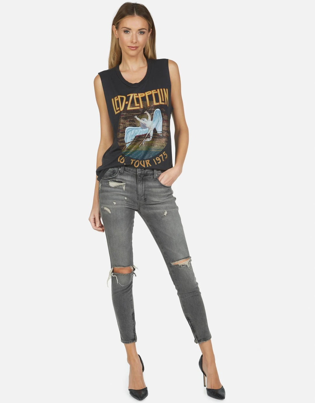 Lauren Moshi X Led Zeppelin Tops Kel Led Zeppelin