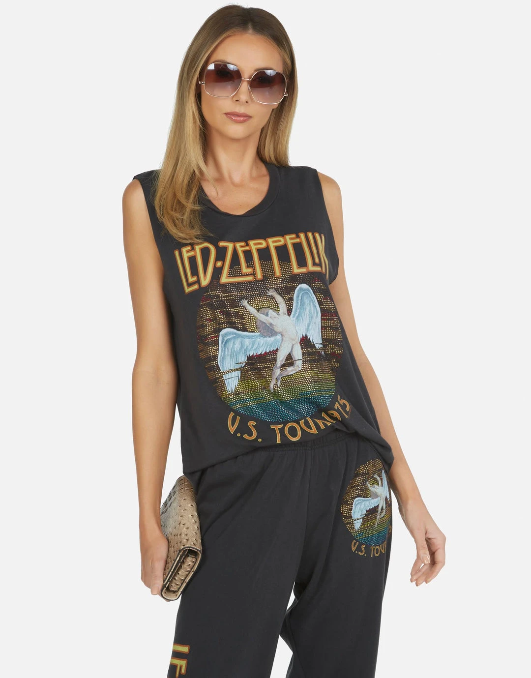 Lauren Moshi X Led Zeppelin Tops Kel Led Zeppelin
