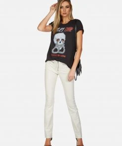 Lauren Moshi X Motley Crue Short Sleeve Wolf Too Fast For Love