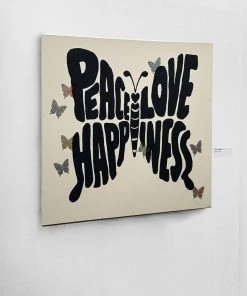 Lauren Moshi Canvas Crystal Love Butterfly