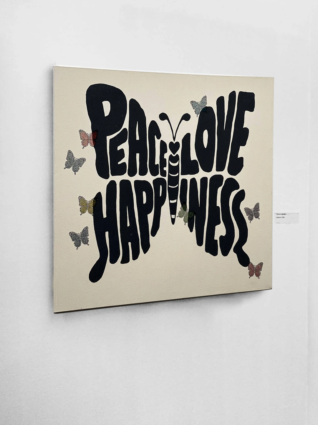 Lauren Moshi Canvas Crystal Love Butterfly